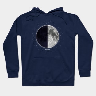 First Quarter/ Half Moon - Moon Phases Hoodie